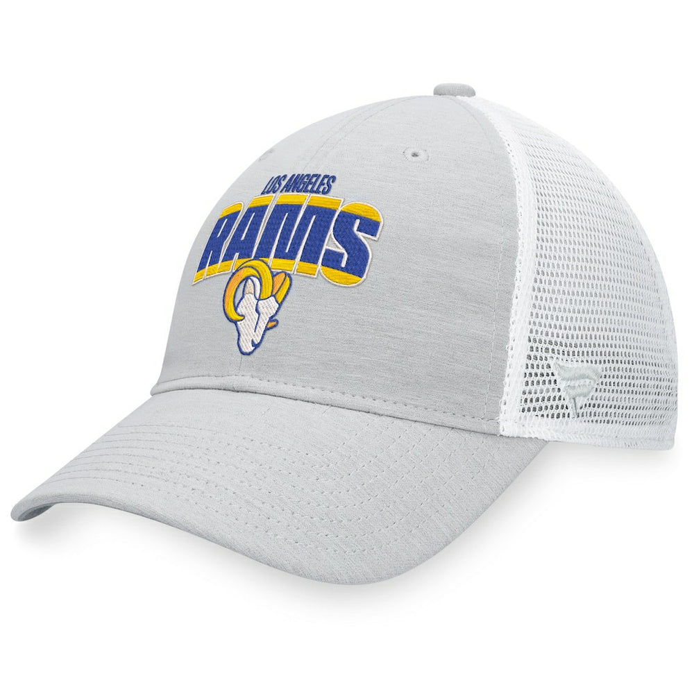 Los Angeles Rams Trucker Snapback Hat Heather Gray/White