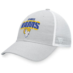 Los Angeles Rams Trucker Snapback Hat Heather Gray/White
