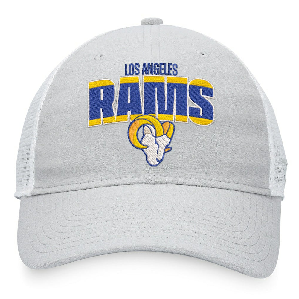 Los Angeles Rams Trucker Snapback Hat Heather Gray/White