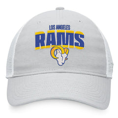 Los Angeles Rams Trucker Snapback Hat Heather Gray/White