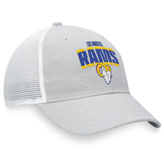 Los Angeles Rams Trucker Snapback Hat Heather Gray/White