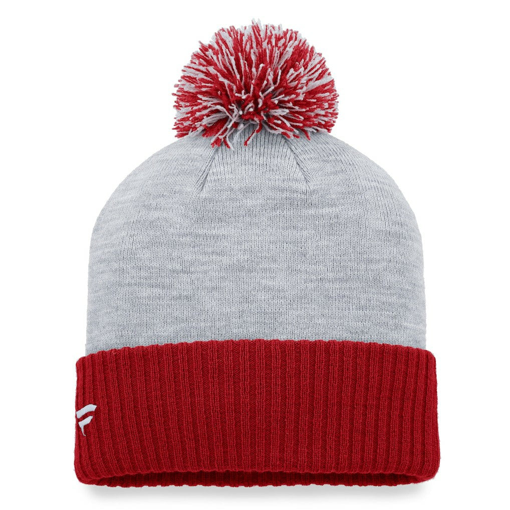 Arizona Cardinals Women's Ash Cuffed Knit Hat with Pom Heather Gray