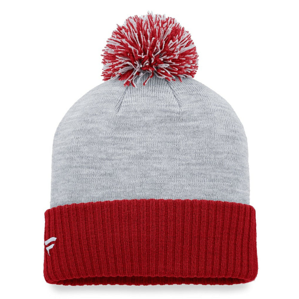 Arizona Cardinals Women's Ash Cuffed Knit Hat with Pom Heather Gray