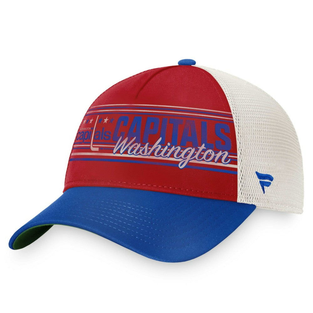 NHL Washington Capitals Fanatics True Classic Retro Trucker Snapback Hat - Red/Royal