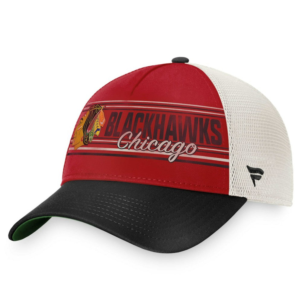 NHL Chicago Blackhawks Fanatics True Classic Retro Trucker Snapback Hat - Red/Black