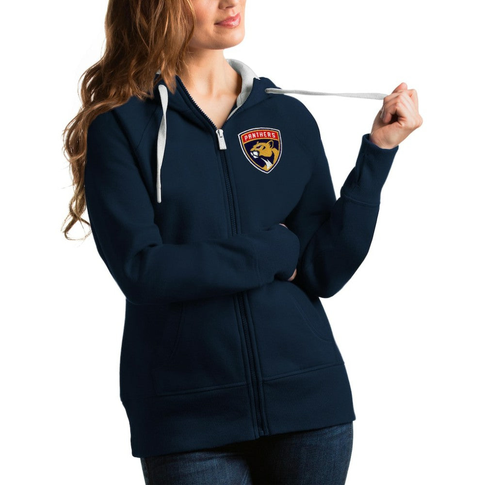 NHL Florida Panthers Antigua Women's Victory Full-Zip Hoodie - Navy