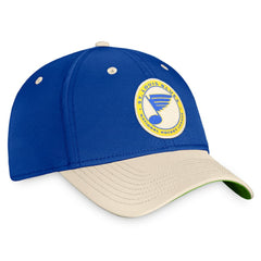 NHL St. Louis Blues Fanatics True Classics Retro Flex Hat - Royal/Khaki