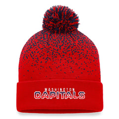 NHL Washington Capitals Fanatics Iconic Gradient Cuffed Knit Hat with Pom - Red