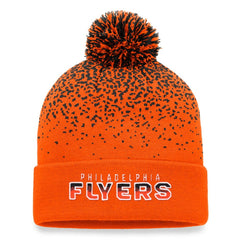 NHL Philadelphia Flyers Fanatics Iconic Gradient Cuffed Knit Hat with Pom - Orange