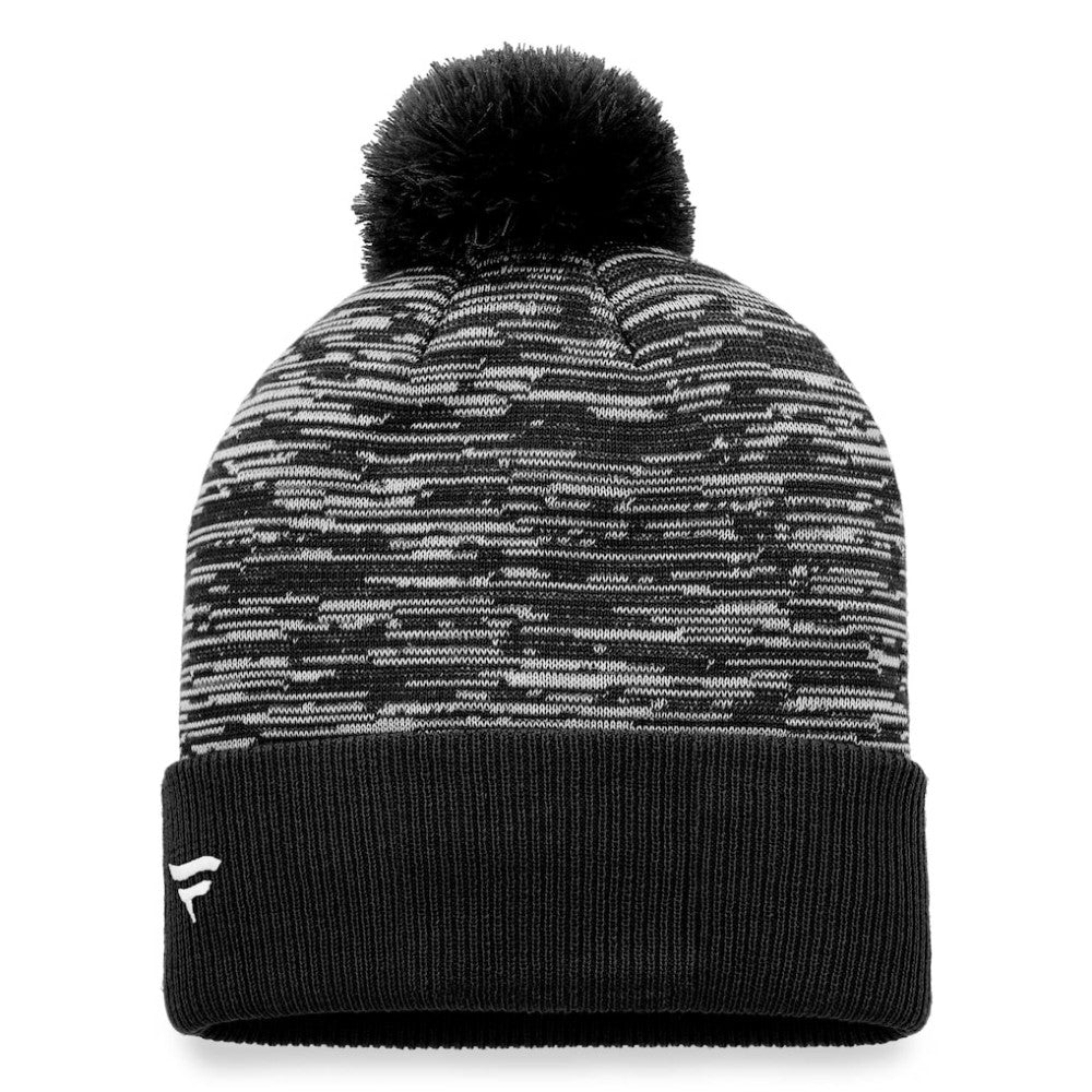 NHL Ottawa Senators Fanatics Defender Cuffed Knit Hat with Pom - Black