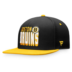 NHL Boston Bruins Fanatics Heritage Retro Two-Tone Snapback Hat - Black/Gold