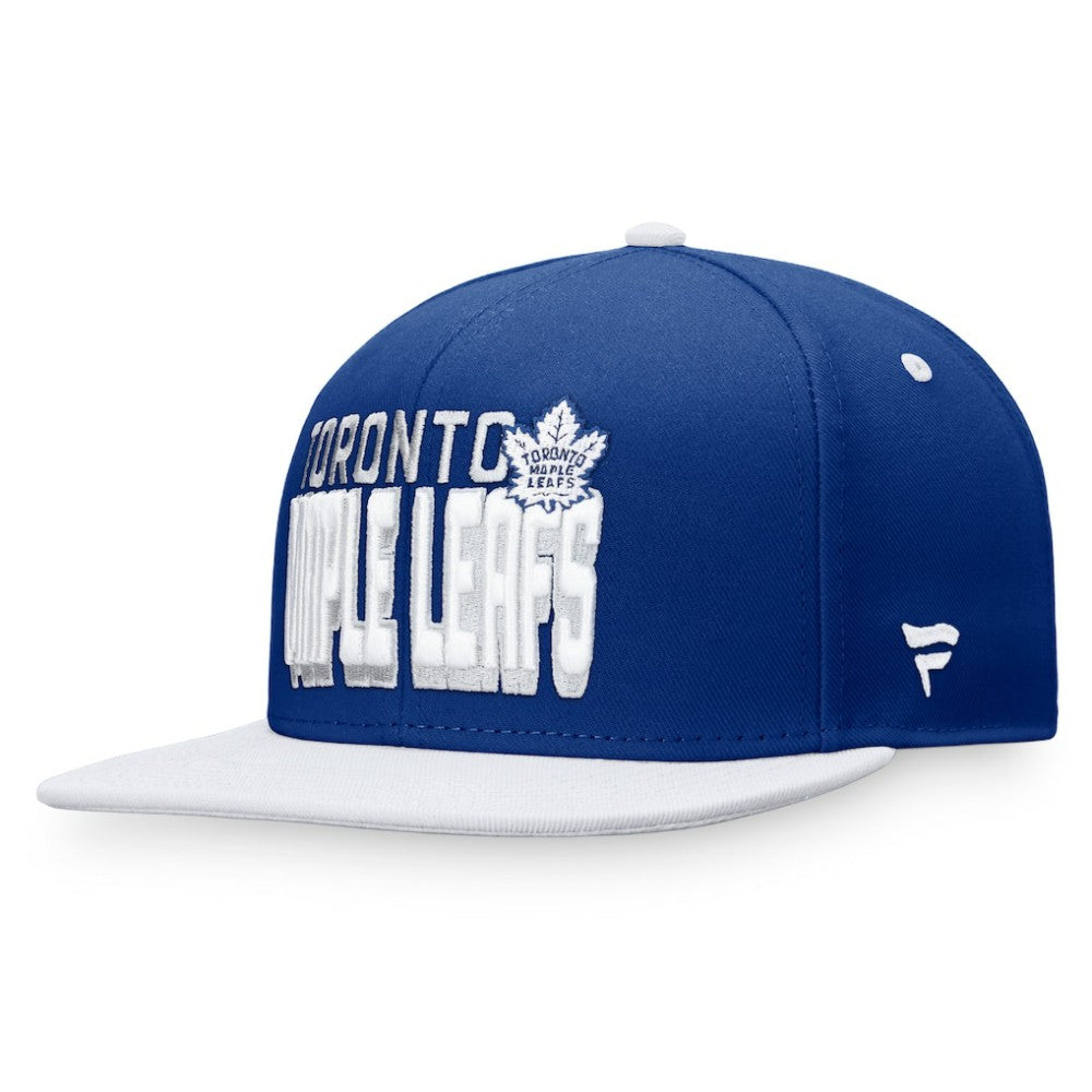 NHL Toronto Maple Leafs Fanatics Heritage Retro Two-Tone Snapback Hat - Blue/White