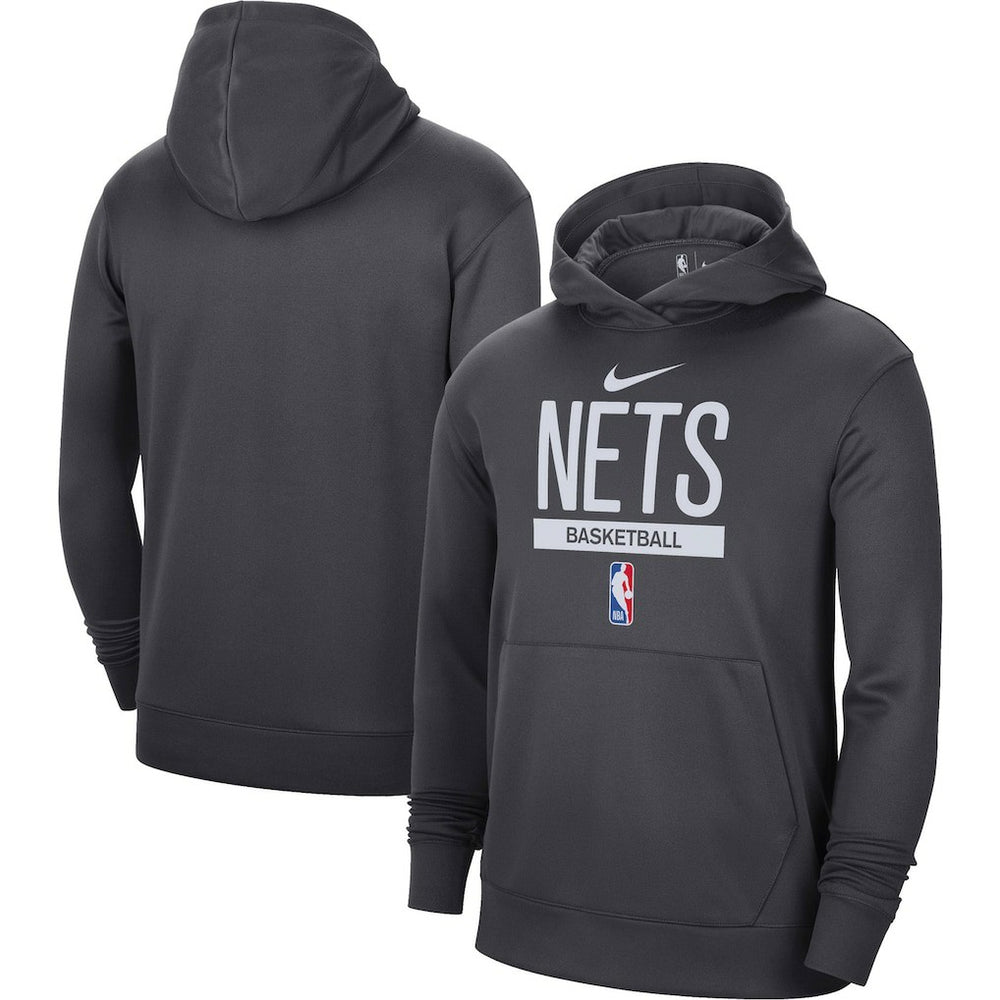 Brooklyn Nets 2022/23 Spotlight On-Court Practice Performance Pullover Hoodie Anthracite