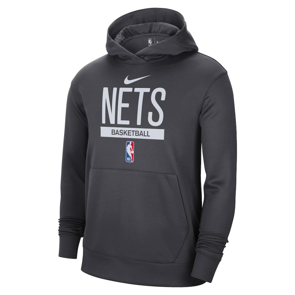 Brooklyn Nets 2022/23 Spotlight On-Court Practice Performance Pullover Hoodie Anthracite