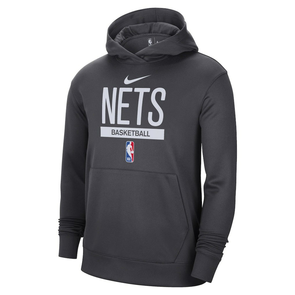 Brooklyn Nets 2022/23 Spotlight On-Court Practice Performance Pullover Hoodie Anthracite