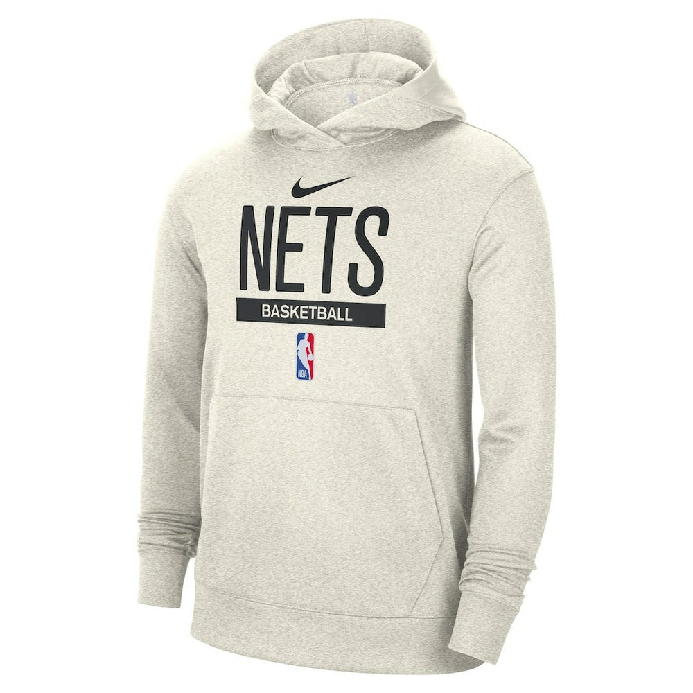 Brooklyn Nets 2022/23 Spotlight On-Court Practice Performance Pullover Hoodie Cream