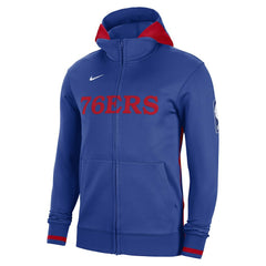 Philadelphia 76ers Authentic Showtime Performance Full-Zip Hoodie Royal