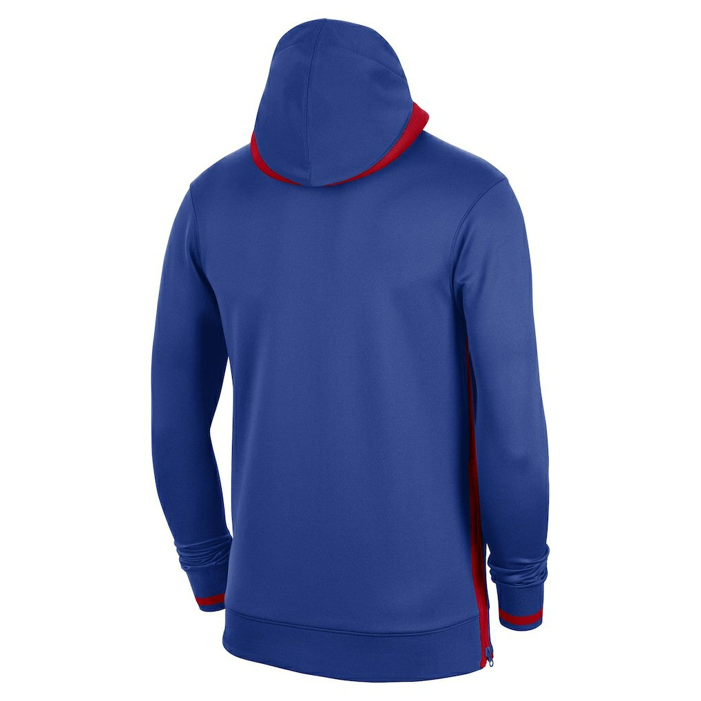 Philadelphia 76ers Authentic Showtime Performance Full-Zip Hoodie Royal