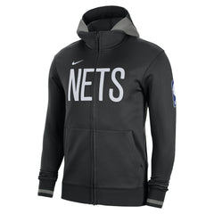 Brooklyn Nets Authentic Showtime Performance Full-Zip Hoodie Black