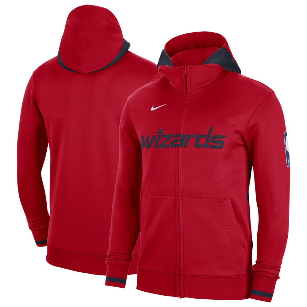 Washington Wizards Authentic Showtime Performance Full-Zip Hoodie Red