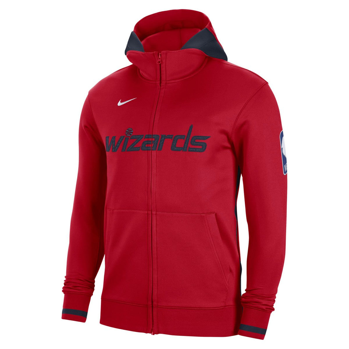 Washington Wizards Authentic Showtime Performance Full-Zip Hoodie Red
