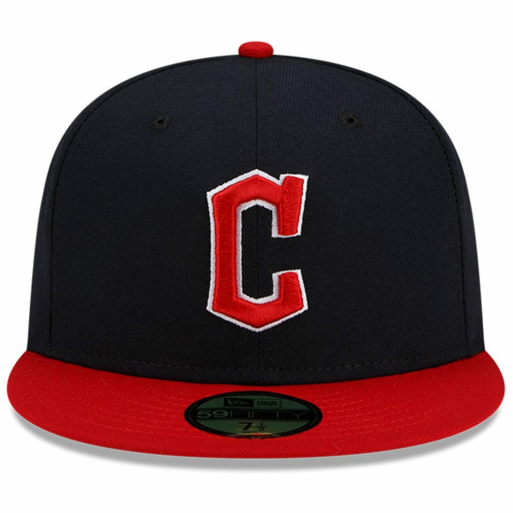 Cleveland Guardians New Era Home Authentic Collection On-Field 59FIFTY Fitted Hat - Navy/Red Hats