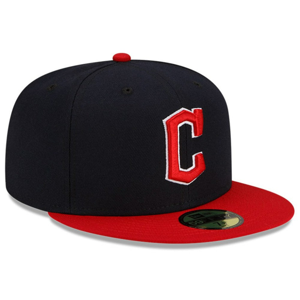 Cleveland Guardians New Era Home Authentic Collection On-Field 59FIFTY Fitted Hat - Navy/Red Hats