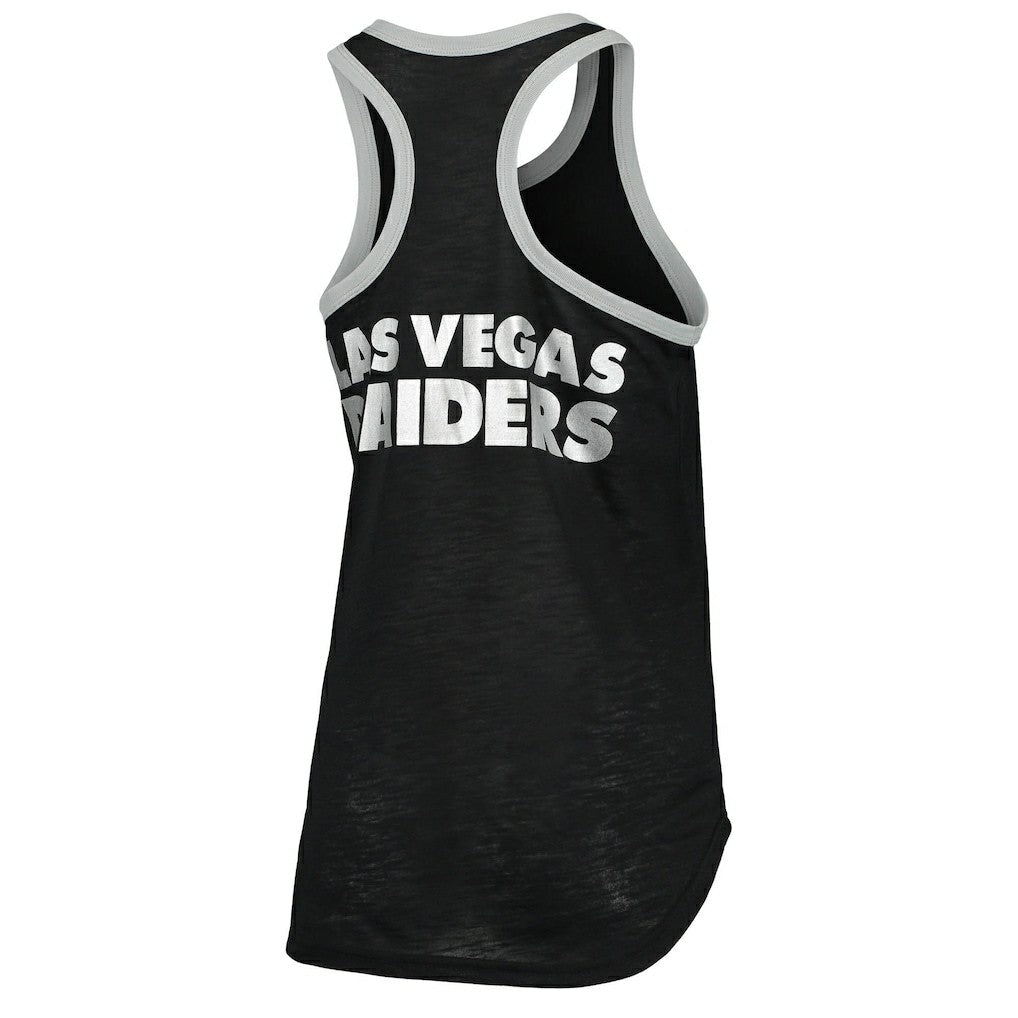 Las Vegas Raiders G-III 4Her by Carl Banks Women's Tater Burnout Tank Top Black