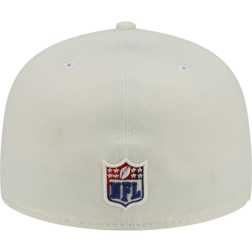 New York Giants New Era Chrome Color Dim 59FIFTY Fitted Hat Cream
