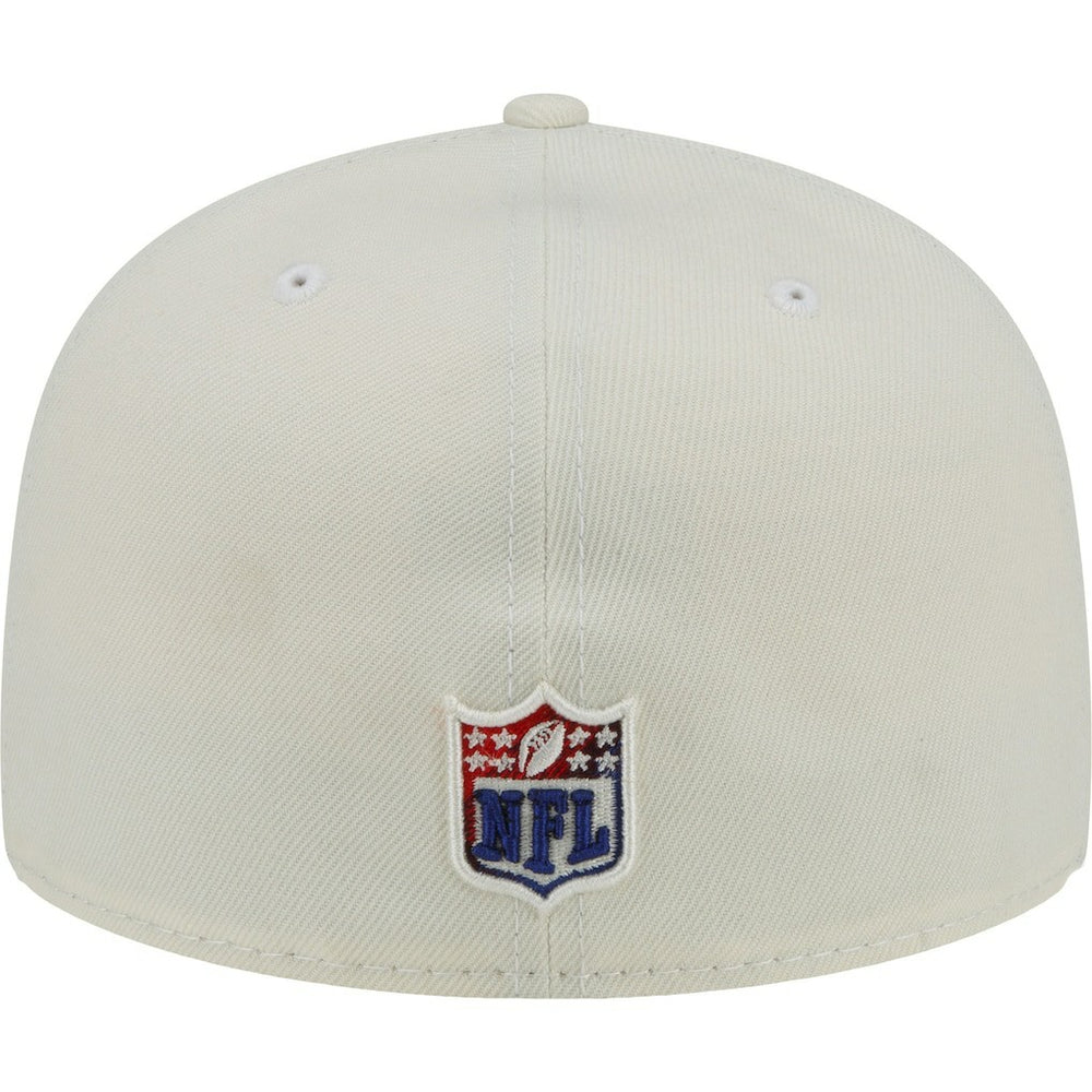 New York Giants New Era Chrome Color Dim 59FIFTY Fitted Hat Cream
