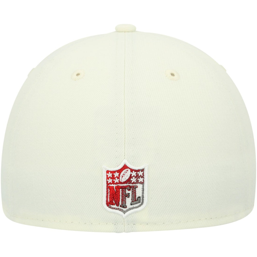 Tampa Bay Buccaneers New Era Chrome Color Dim 59FIFTY Fitted Hat Cream