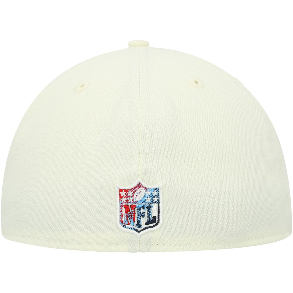 Tennessee Titans New Era Chrome Color Dim 59FIFTY Fitted Hat Cream