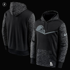Cleveland Browns RFLCTV Chevron Pullover Hoodie Black