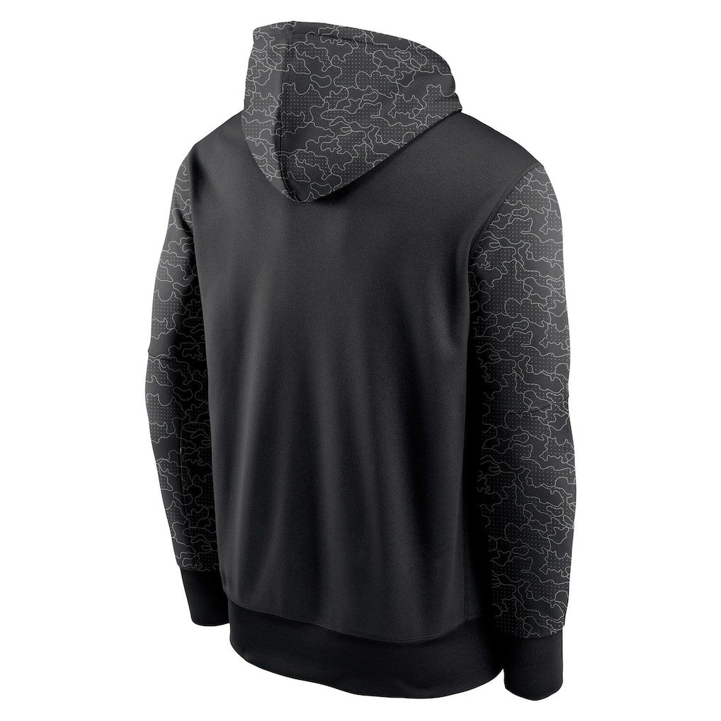 Cleveland Browns RFLCTV Chevron Pullover Hoodie Black