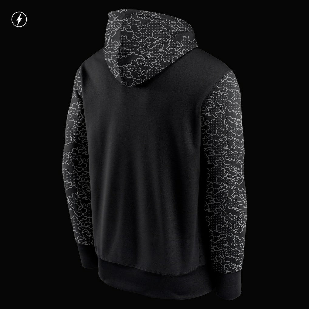 Cleveland Browns RFLCTV Chevron Pullover Hoodie Black