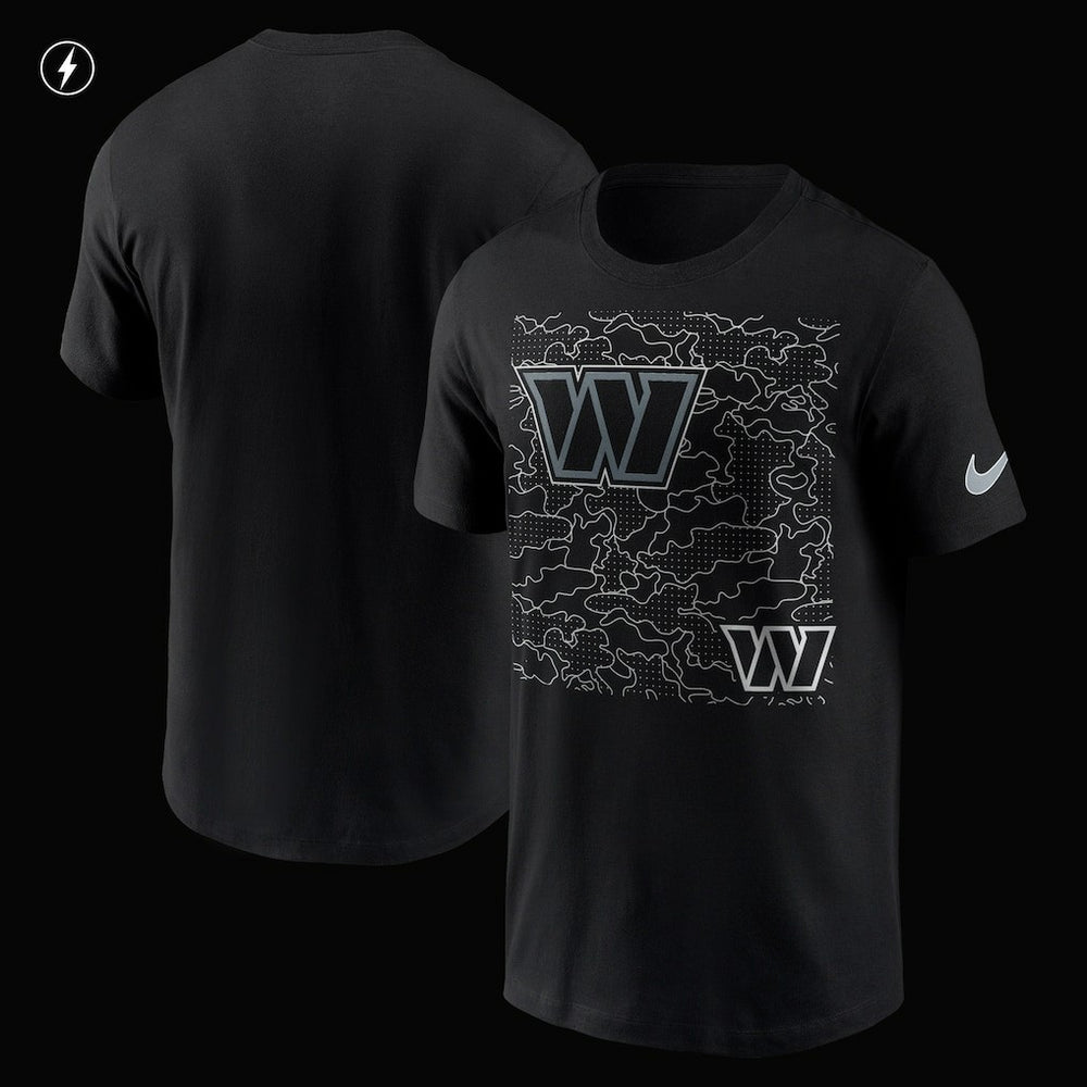 Washington Commanders RFLCTV T-Shirt Black