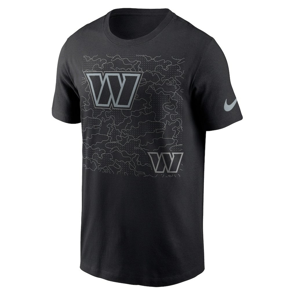 Washington Commanders RFLCTV T-Shirt Black