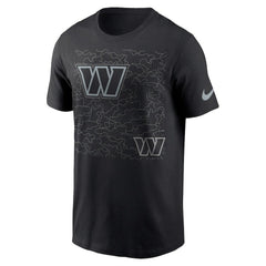 Washington Commanders RFLCTV T-Shirt Black
