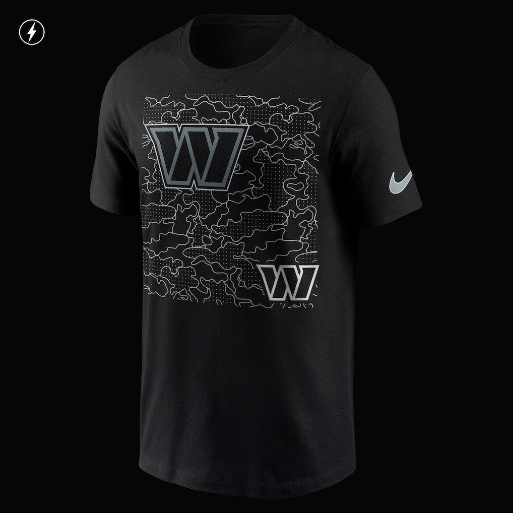 Washington Commanders RFLCTV T-Shirt Black
