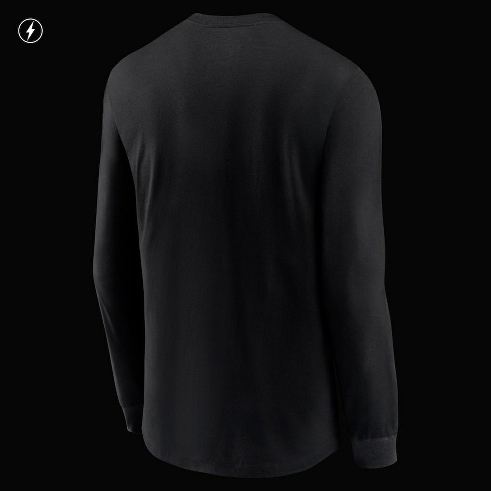 Las Vegas Raiders RFLCTV Name and Logo T-Shirt Black