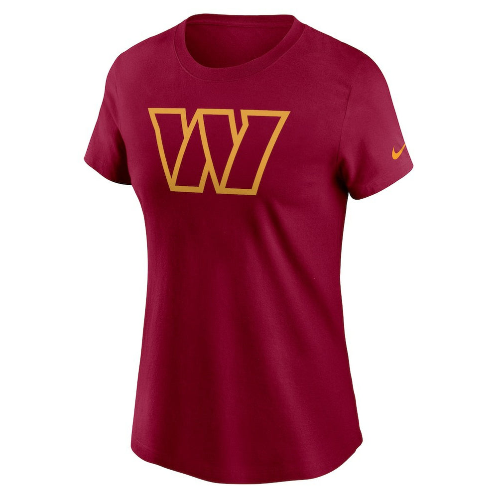 Washington Commanders Women's Logo Cotton Essential T-Shirt Burgundy