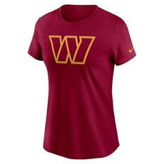 Washington Commanders Women's Logo Cotton Essential T-Shirt Burgundy