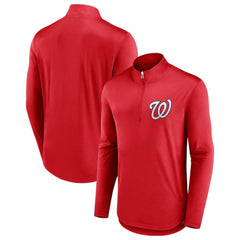 Washington Nationals Fanatics Tough Minded Lightweight Quarter-Zip Pullover - Red Pullover