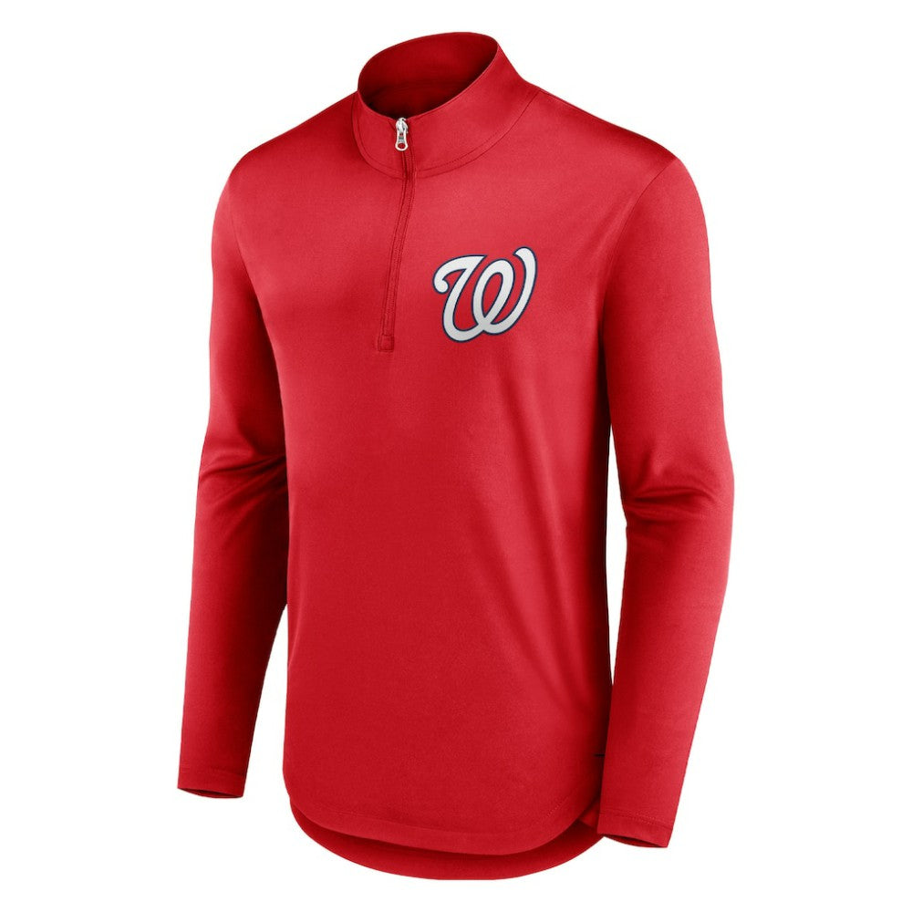 Washington Nationals Fanatics Tough Minded Lightweight Quarter-Zip Pullover - Red Pullover
