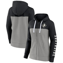 Chicago White Sox Fanatics Women's Take The Field Colorblocked Hoodie Full-Zip Jacket - Black/Gray Jackets