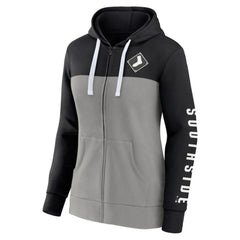Chicago White Sox Fanatics Women's Take The Field Colorblocked Hoodie Full-Zip Jacket - Black/Gray Jackets
