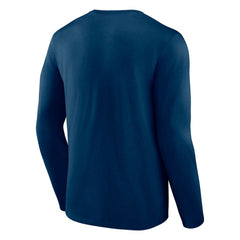 NHL Seattle Kraken Fanatics Covert Long Sleeve T-Shirt - Deep Sea Blue