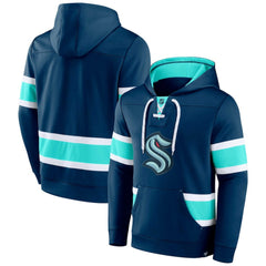 NHL Seattle Kraken Fanatics Powerplay Warrior Pullover Hoodie - Deep Sea Blue