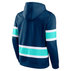 NHL Seattle Kraken Fanatics Powerplay Warrior Pullover Hoodie - Deep Sea Blue