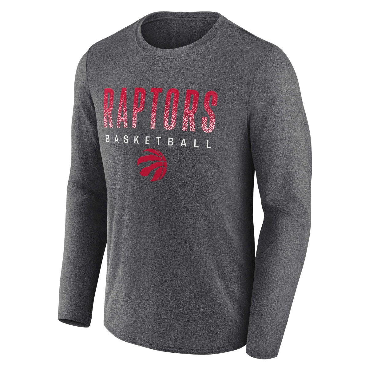 Toronto Raptors Where Legends Play Iconic Practice Long Sleeve T-Shirt Heathered Charcoal